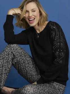 Best Pull avec strass Femme Pull