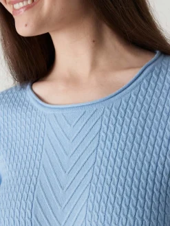 New Pull avec torsades Femme Pull