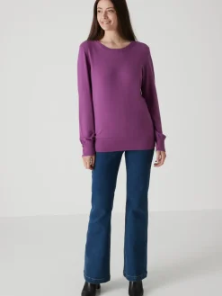 Discount Pull boutons-bijoux aux manches Femme Pull