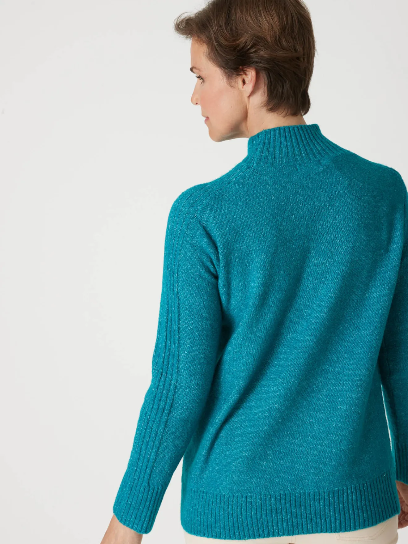 Best Pull col montant en jersey envers Femme Pull