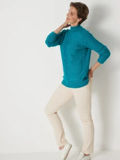 Best Pull col montant en jersey envers Femme Pull