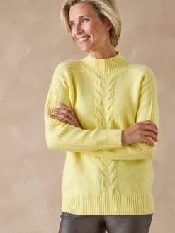 Best Pull col montant en jersey envers Femme Pull