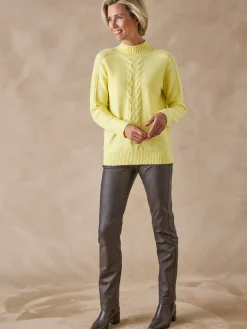 Best Pull col montant en jersey envers Femme Pull