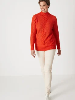 New Pull col montant en jersey envers Femme Pull