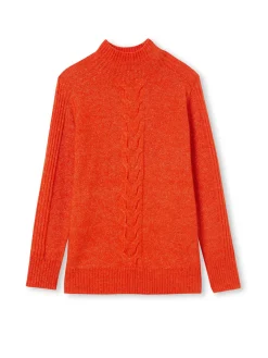 New Pull col montant en jersey envers Femme Pull