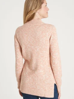 Clearance Pull col montant maille torsadée Femme Pull