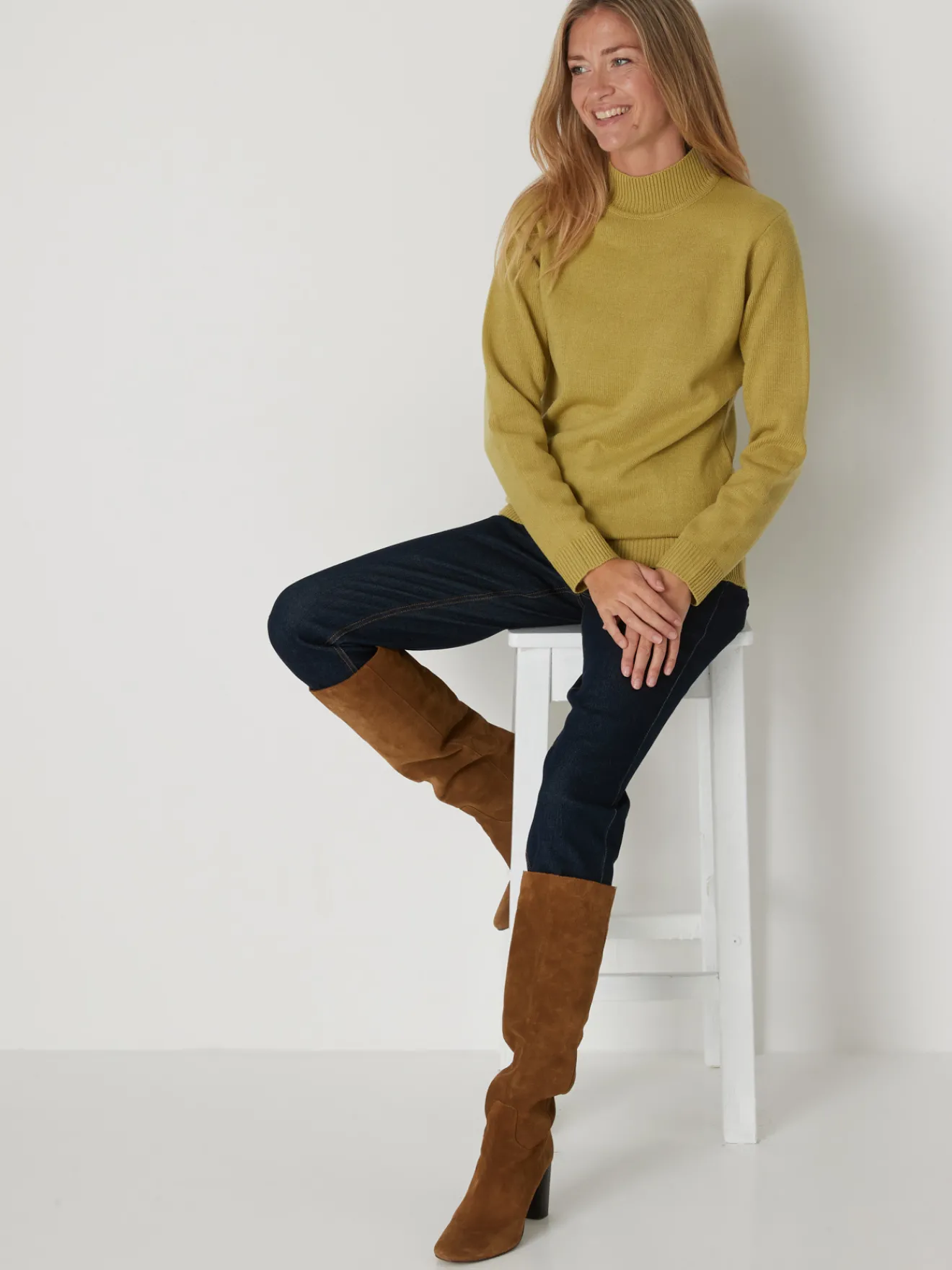 Discount Pull col montant manches longues Femme Pull