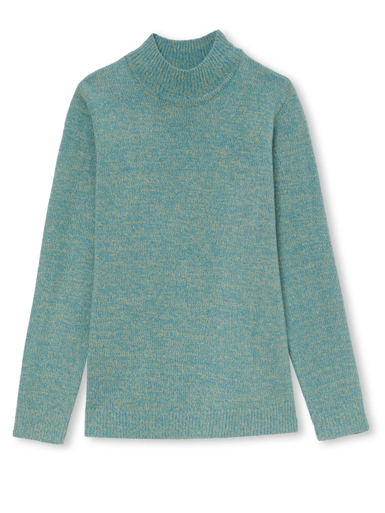 Pull col montant manches longues Femme Pull