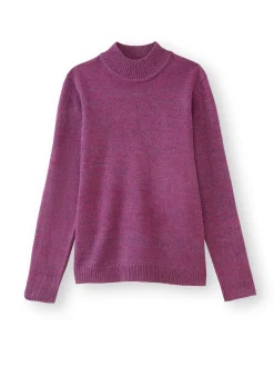 Best Pull col montant manches longues Femme Pull