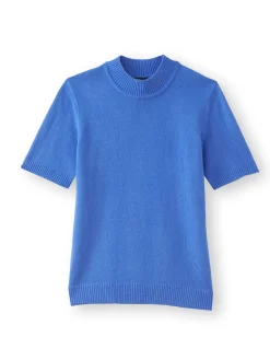 Best Pull col montant manches courtes Femme Pull