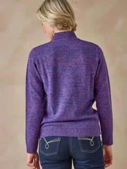 Best Pull col montant manches longues Femme Pull