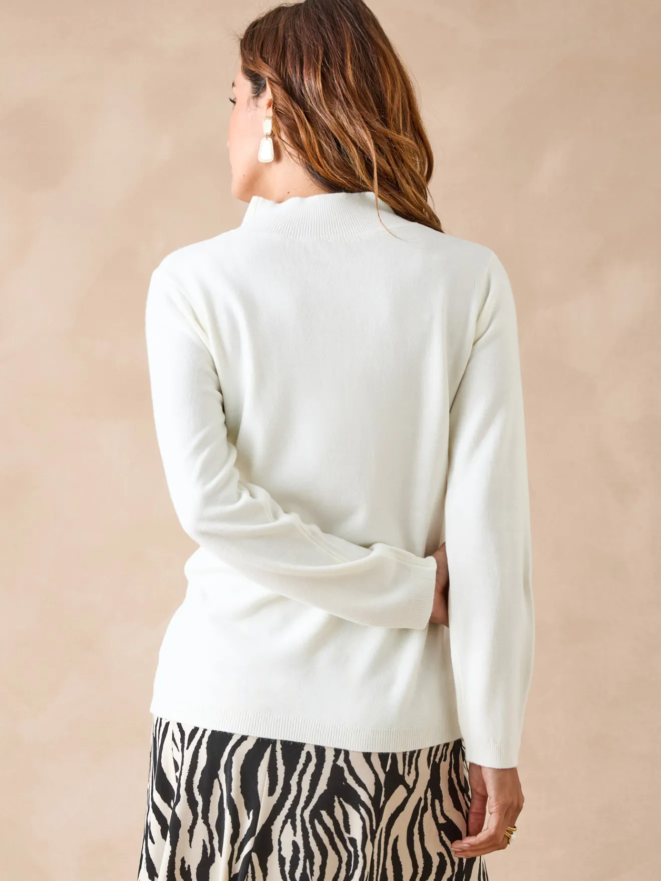 Best Pull col montant torsadé Femme Pull