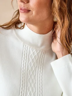 Best Pull col montant torsadé Femme Pull