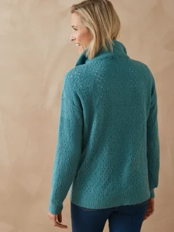 Clearance Pull col montant zippé Femme Pull