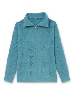 Clearance Pull col montant zippé Femme Pull