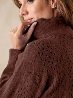 New Pull col montant zippé Femme Pull