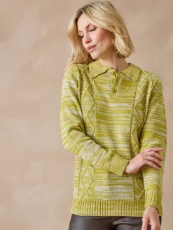 Pull col polo Femme Pull