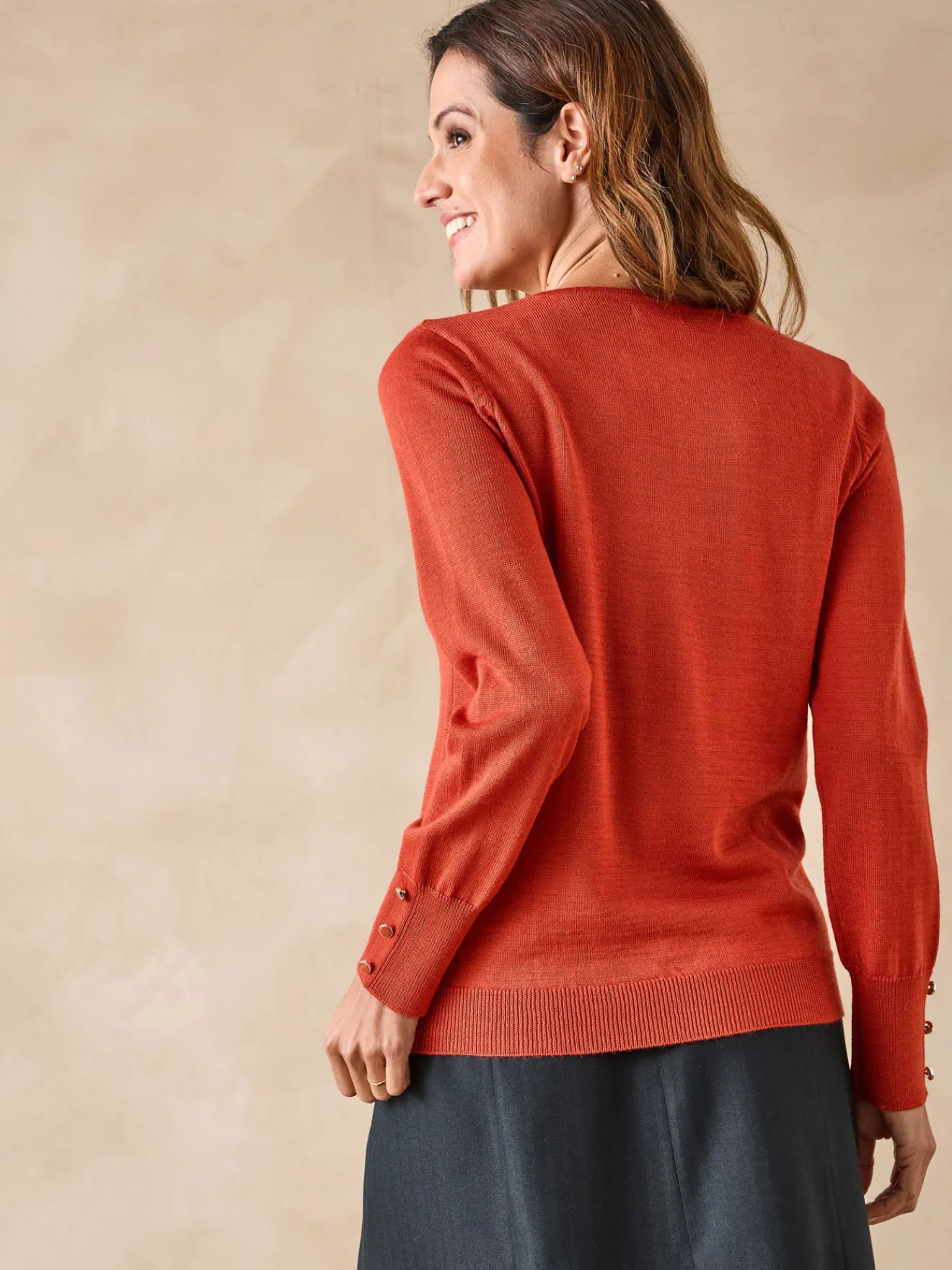 Best Pull col rond 50% laine mérinos Femme Pull