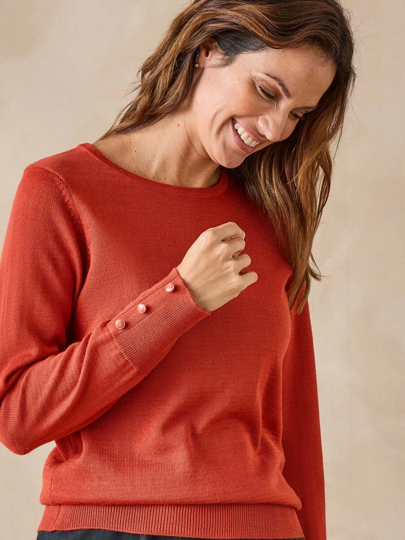 Best Pull col rond 50% laine mérinos Femme Pull