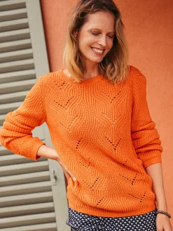 Clearance Pull en côtes perlées Femme Pull