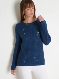 Clearance Pull en côtes perlées Femme Pull