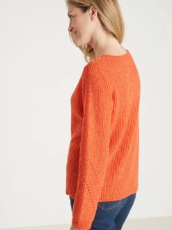 Clearance Pull en côtes perlées Femme Pull