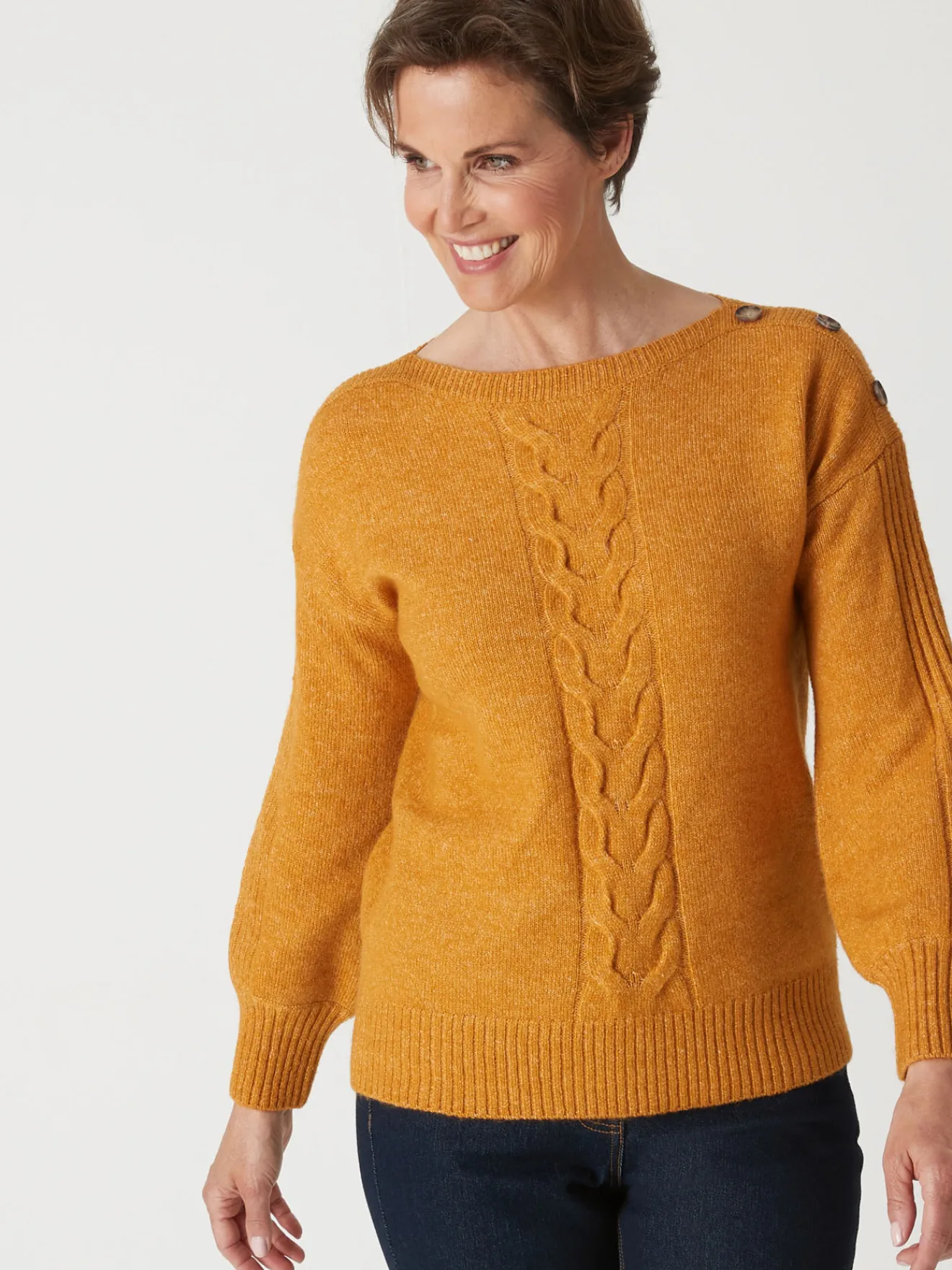 Online Pull encolure bateau en jersey envers Femme Pull