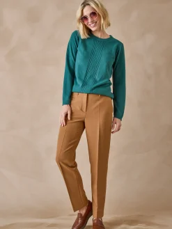 Hot Pull jeux de mailles et torsades Femme Pull