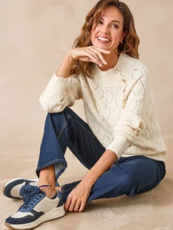 Best Pull maille fantaisie col montant Femme Pull