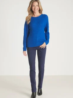 New Pull maille fantaisie encolure ronde Femme Pull