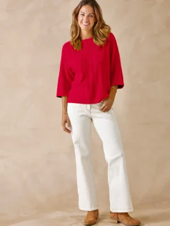 Discount Pull manches au coude avec laine Femme Pull