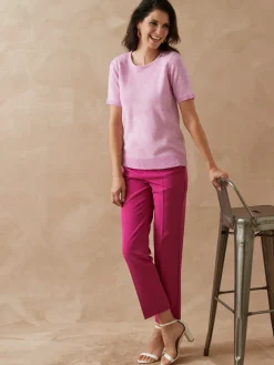 Discount Pull manches courtes encolure ronde Femme Pull