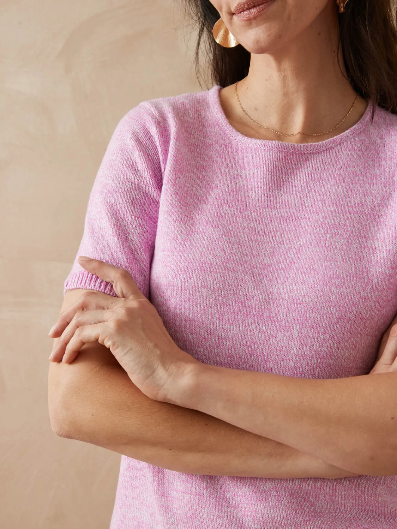 Discount Pull manches courtes encolure ronde Femme Pull