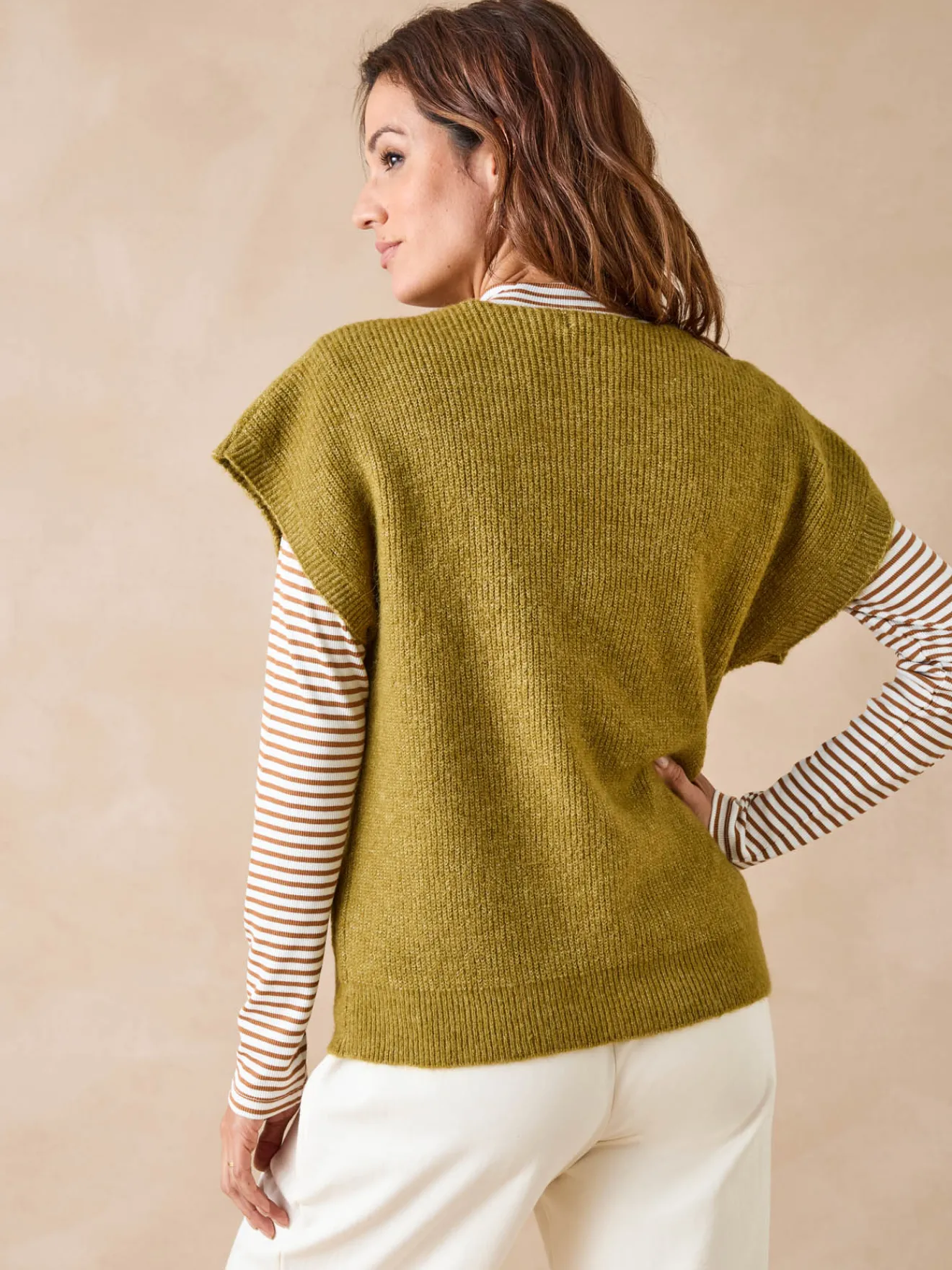 Sale Pull manches T avec laine Femme Pull