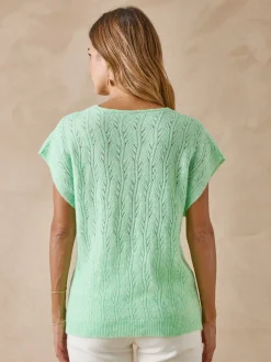 Outlet Pull manches T avec laine Femme Pull