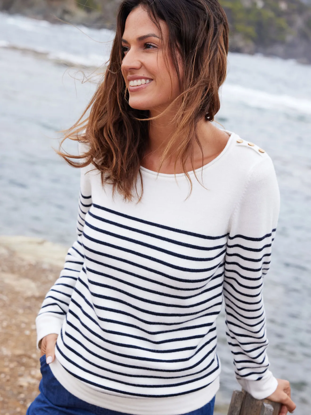 Best Pull marinière col rond Femme Pull