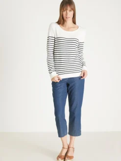 Best Pull marinière col rond Femme Pull