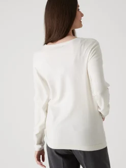 Discount Pull point fantaisie détails rivets Femme Pull