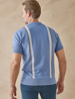 Clearance Pull polo zippé Homme Pull, Sweat