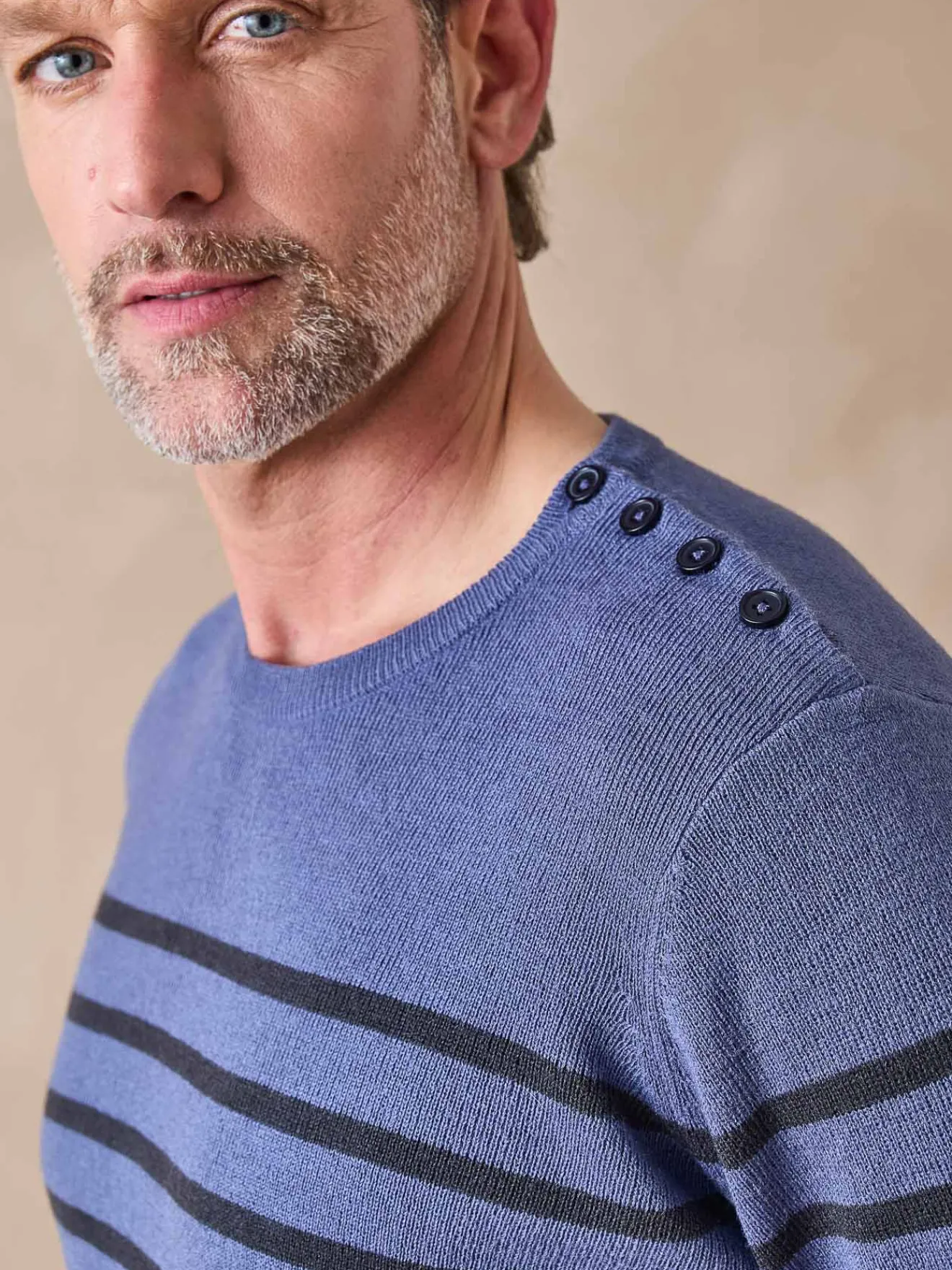 Clearance Pull rayé avec laine Homme Pull, Sweat