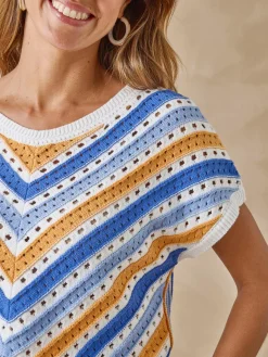 Best Pull rayé point fantaisie Femme Pull