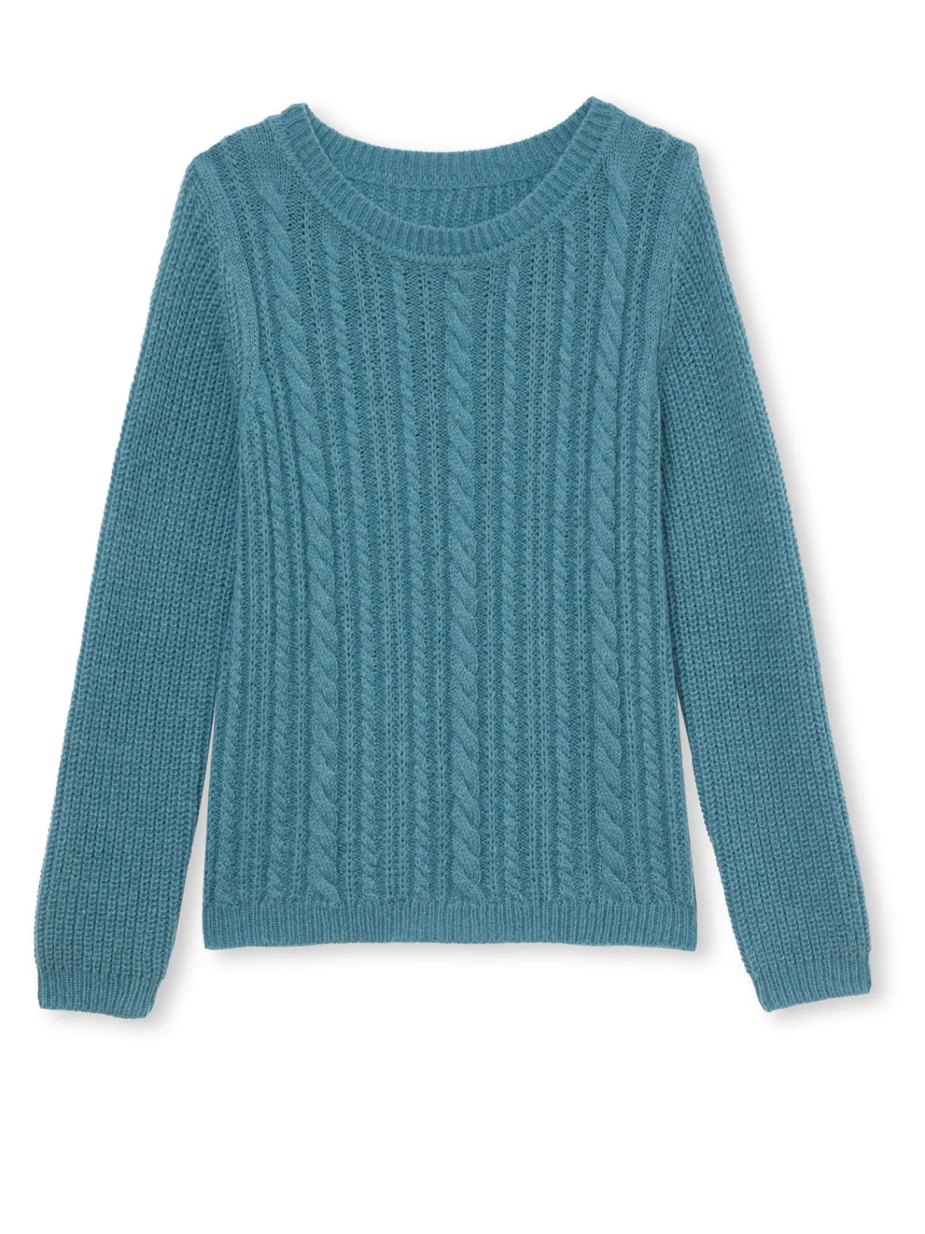 New Pull torsadé avec laine et mohair Femme Pull