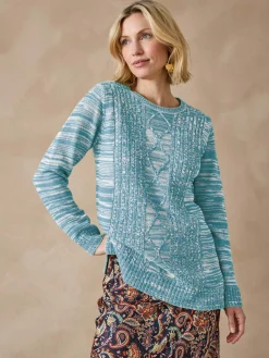 Best Pull torsadé encolure ronde Femme Pull