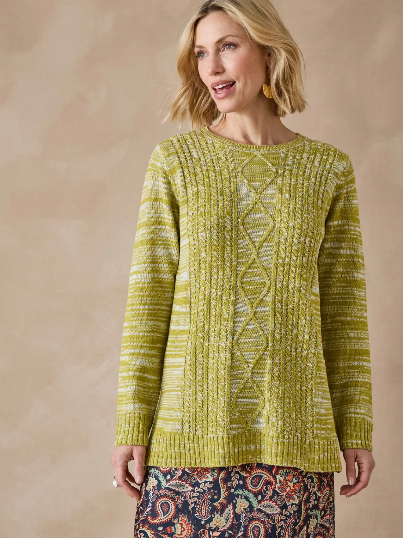 Sale Pull torsadé encolure ronde Femme Pull