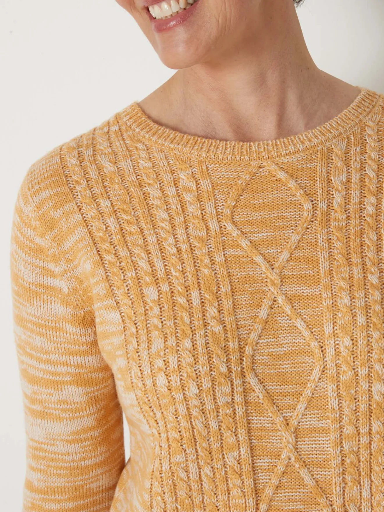 Clearance Pull torsadé encolure ronde Femme Pull