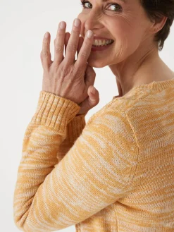 Clearance Pull torsadé encolure ronde Femme Pull