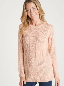 Discount Pull torsadé encolure ronde Femme Pull