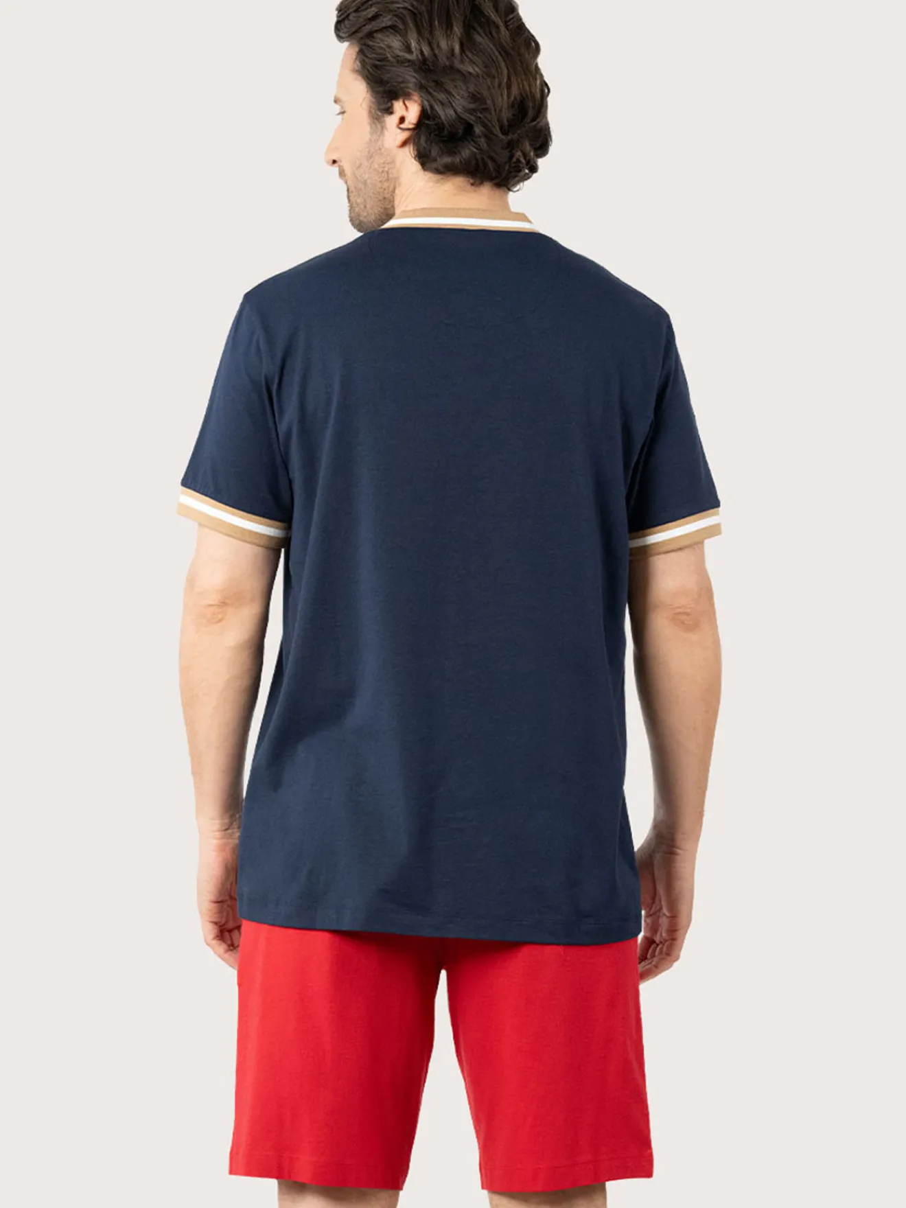 Best Pyjama court Caual col tunisien Homme Pyjama