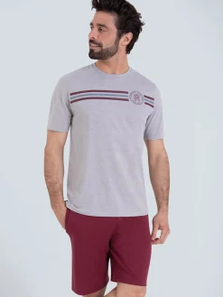 Outlet Pyjama court Sport Chiné homme Homme Pyjama