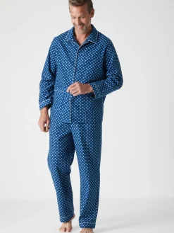 Pyjama en flanelle pur coton Homme Pyjama